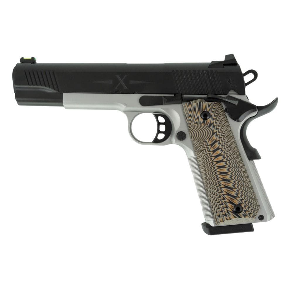 SDS Imports Tisas 1911 D10 FO Handgun 10mm 8rd Magazines (2) 5" Barrel Black Slide with Stainless Steel Frame