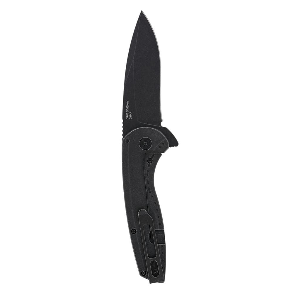 SOG Knives Aegis FLK 2.0 Folding Knife 3-1/4" Drop Point Blade Black Blister