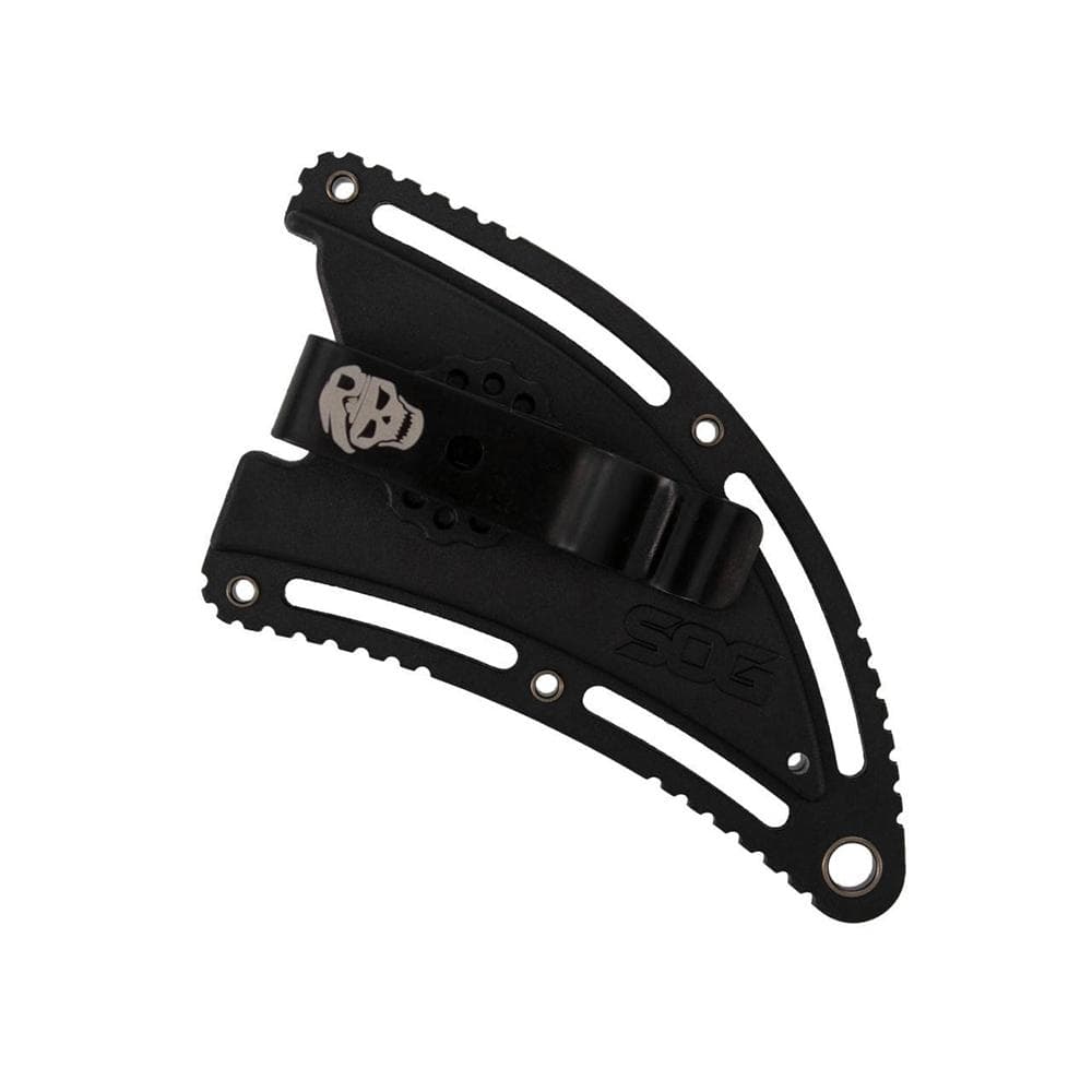 SOG Gambit Blackout Fixed Knife 2-3/5" Sheepsfoot Blade Black