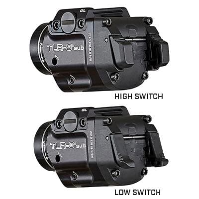 Streamlight TLR-8 Sub Compact Rail Mounted Tactical Light with Red Laser for Hellcat