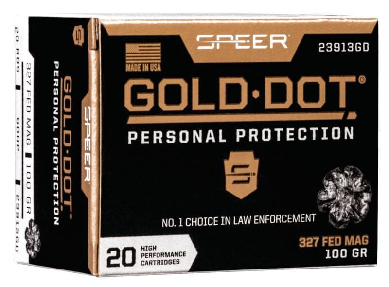 Speer Gold Dot Handgun Ammunition .327 Federal 100 gr HP 1500 fps 20/ct