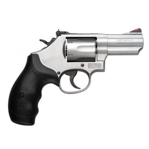 Smith & Wesson K-Frame Model 66 Combat Magnum Handgun .357 Mag 6rd Capacity 2.75" Barrel Silver with Black Grip
