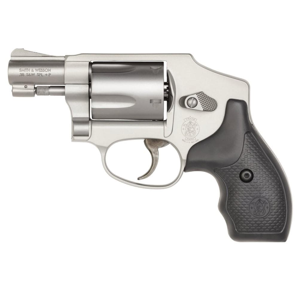 Smith & Wesson M642 Handgun .38 Special 5rd Capacity 2" Barrel Silver with Black Grip No Lock