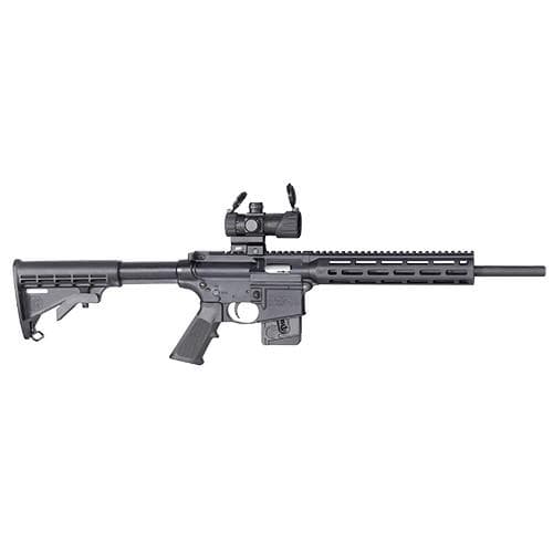 S&W M&P 15-22 Sport Rifle .22LR 10rd Magazine 16.5" Barrel with MP-100 M&P Red/Green Dot Optic Compliant Fixed Stock