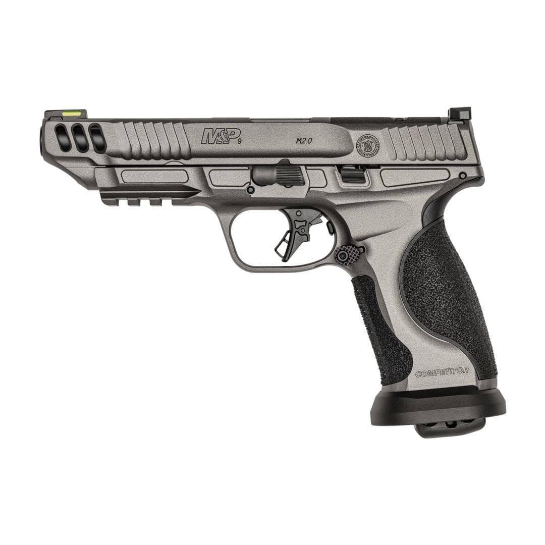 S&W M&P9 M2.0 Performance Center Competitor Handgun 9mm Luger 17rd Magazines(4) 5" Barrel Gray Cerakote Optic Ready