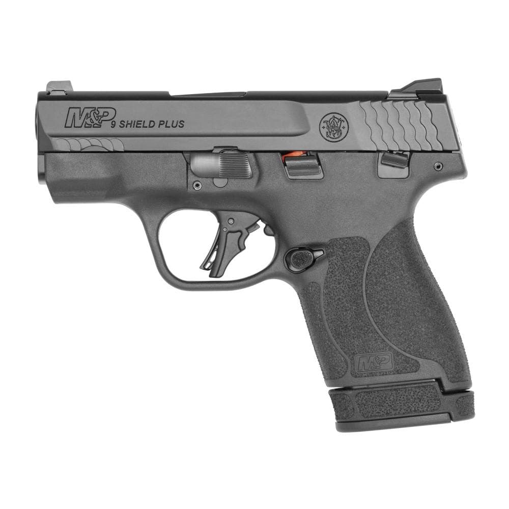 S&W M&P9 Shield Plus Handgun 9mm Luger 10rd & 13rd Magazines (2) 3.1" Barrel Manual Safety Black
