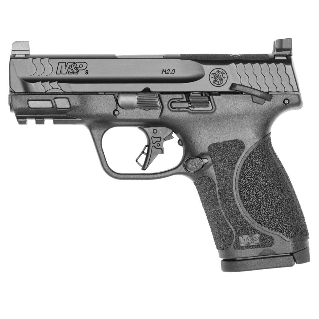 S&W M&P9 M2.0 Compact Optic Ready Handgun 9mm Luger 15rd Magazine 3.6" Barrel Thumb Safety Black