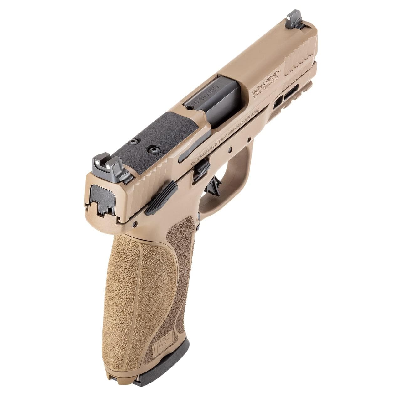 Smith & Wesson M&P 10mm M2.0 Optic Ready Handgun 10mm Auto 15rd Magazine 4" Barrel Thumb Safety FDE