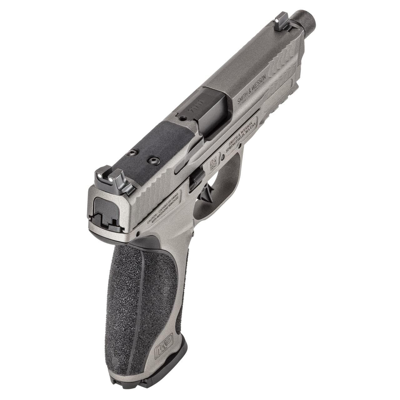 S&W M&P 9 M2.0 Metal OR Optic Ready Handgun 9mm Luger 17rd Magazines(2) 4.6" Threaded Barrel No Thumb Safety Tungsten Gray