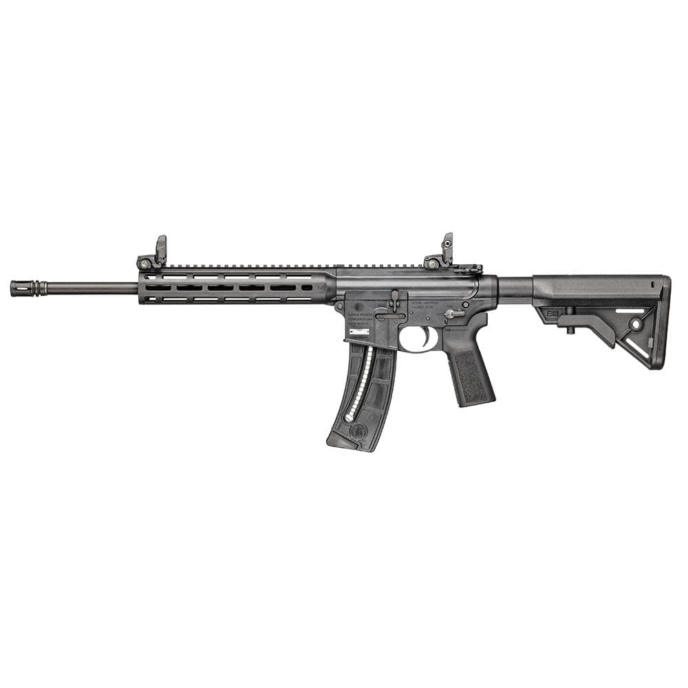 S&W M&P 15-22 Sport Rifle .22 LR 25rd Magazine 16.5" Barrel MBUS Sight and B5 Grip