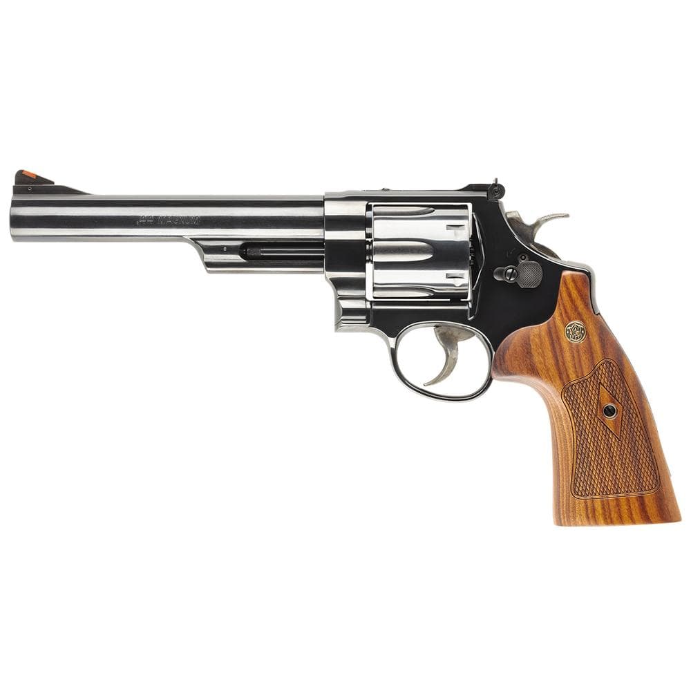 S&W Classics M29 Handgun .44 Rem Mag 6rd Capacity 6.5" Blued Barrel Wood Grips with Box