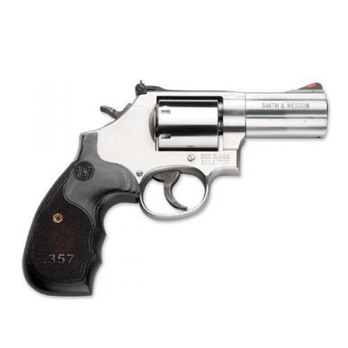 Smith & Wesson L-Frame Model 686 Plus Handgun .357 Mag 7rd Capacity 3" Barrel Silver with Black