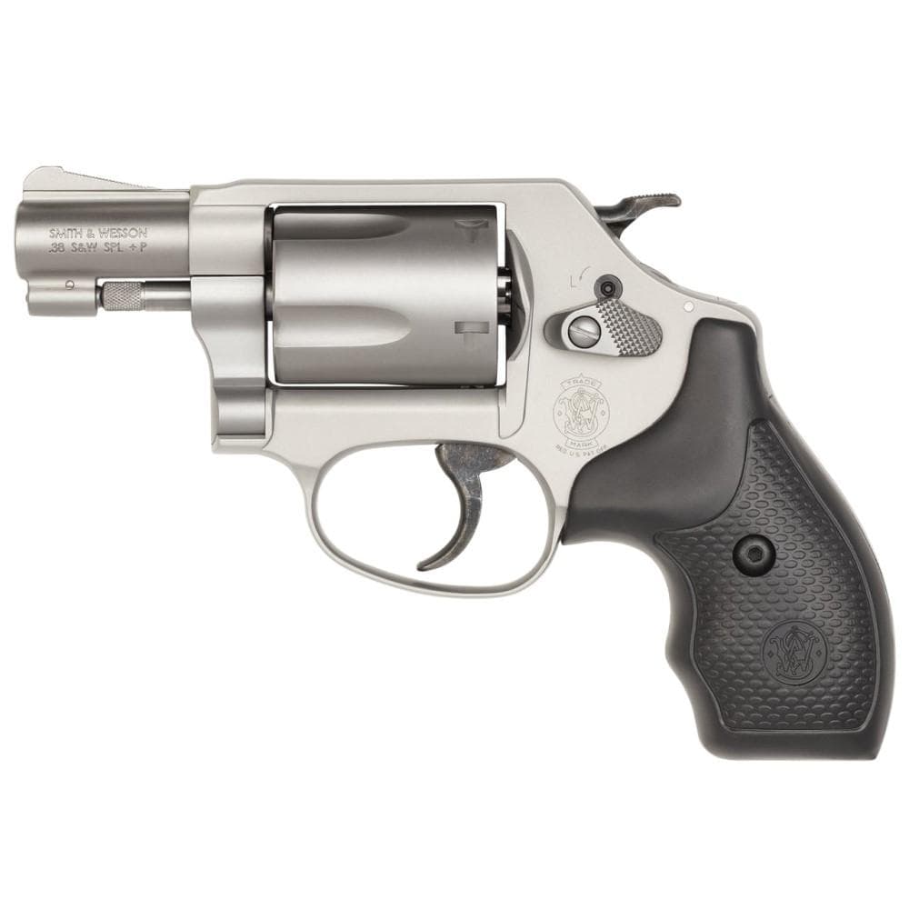 Smith & Wesson M637 Chief's Special Airweight Handgun 38 Spl(+P) 5rd Capacity 2" Barrel Silver with Black Grips