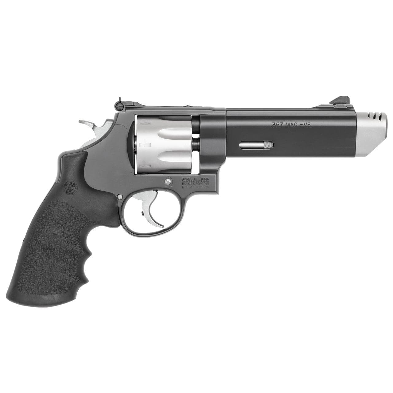 S&W PC M627 VCOMP Handgun .357 MAG 8rd Capacity 5" Barrel Two-Tone Finish