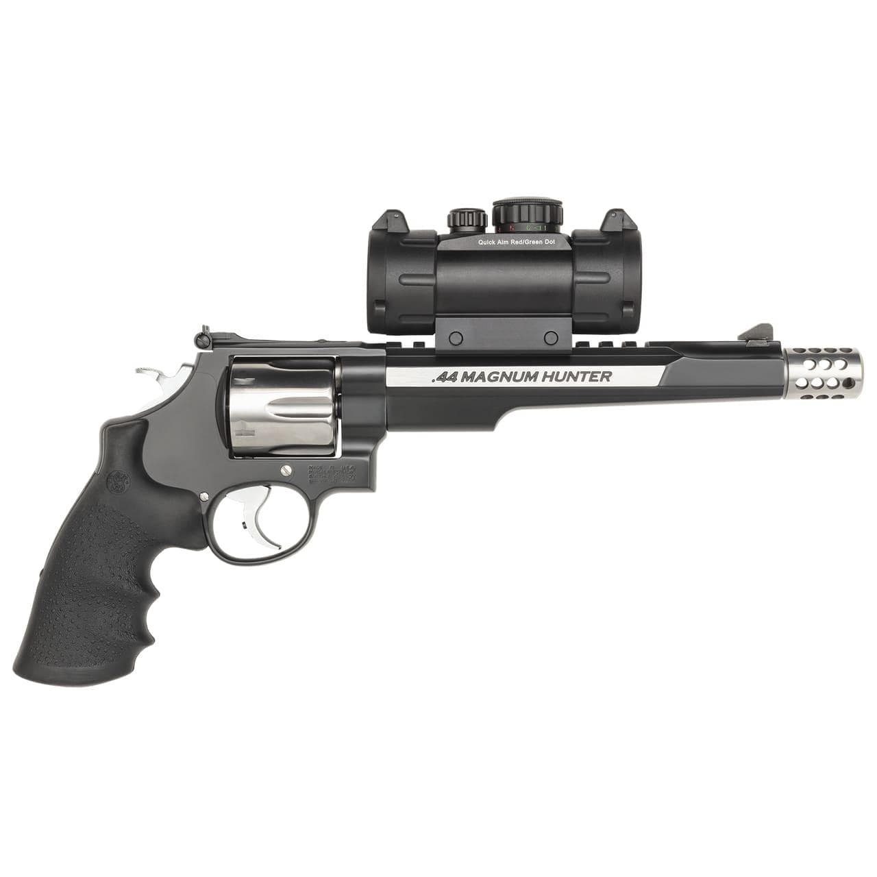 S&W PC M629 Hunter w/Red/Green Dot Handgun .44 Mag 6rd Capacity 7.5" Barrel w/Compensator Two-Tone Finish