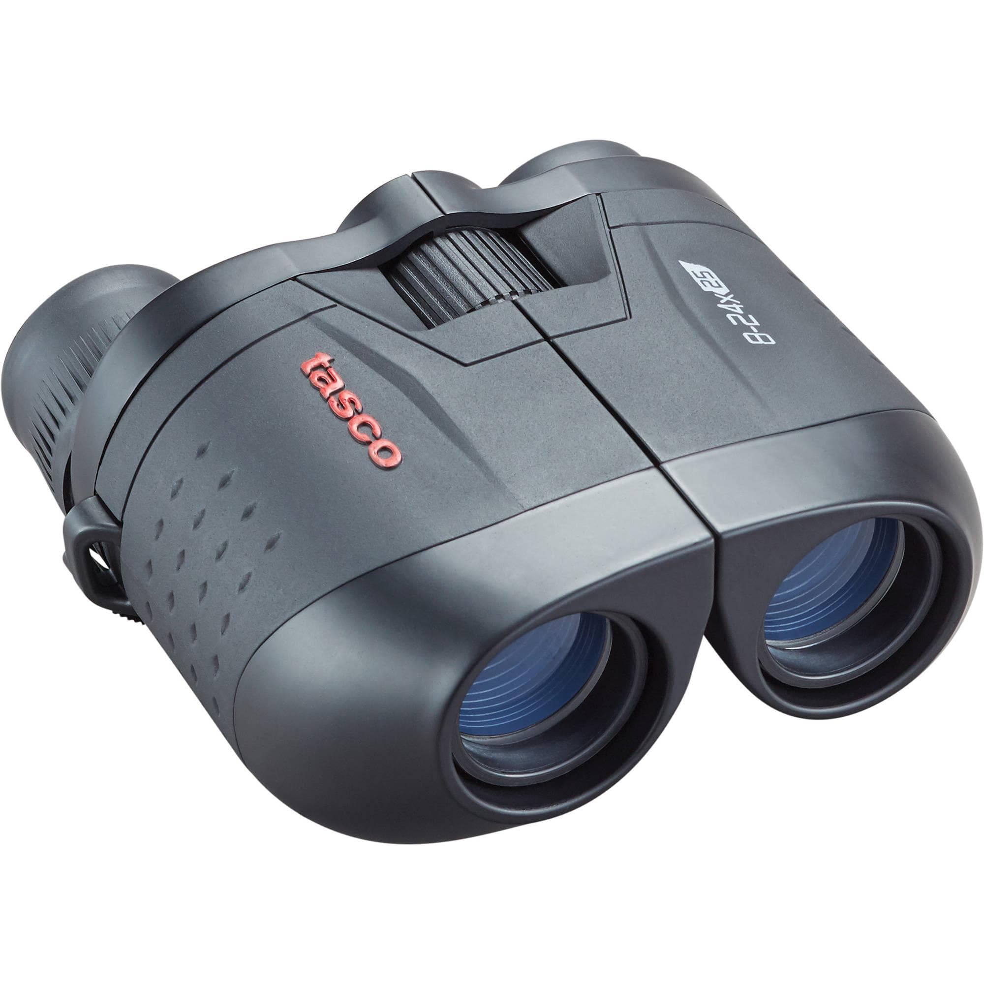 Tasco Essentials Porro Binocular 8-24x25mm Black MC Zoom Box 6Lx 6L