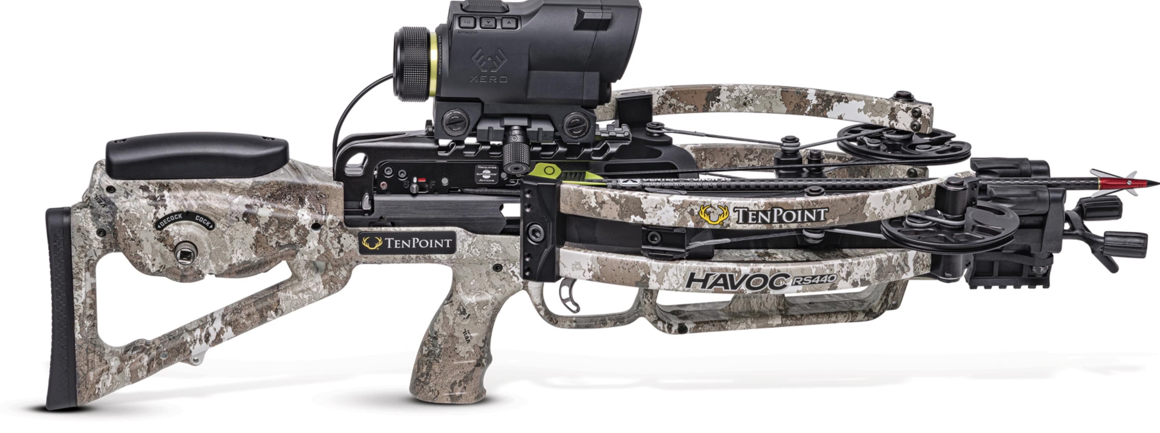 Ten Point Havoc RS440 Crossbow XERO ACUslide Garmin Xero X1i Scope