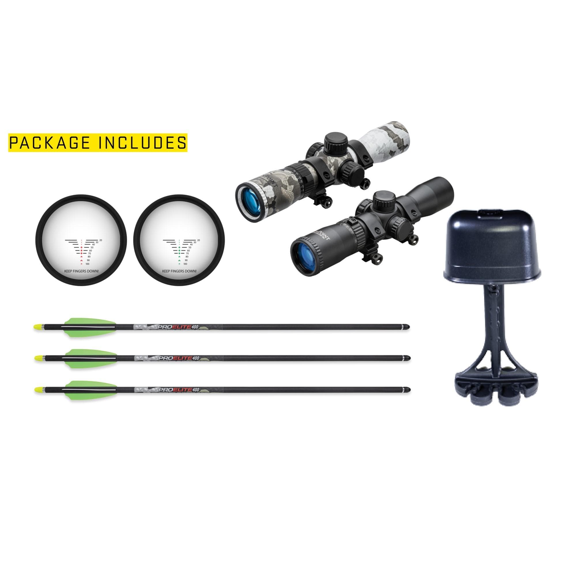 Tenpoint Turbo X Crossbow ACUslide Crank RangeMaster 100 Scope - Moss Green