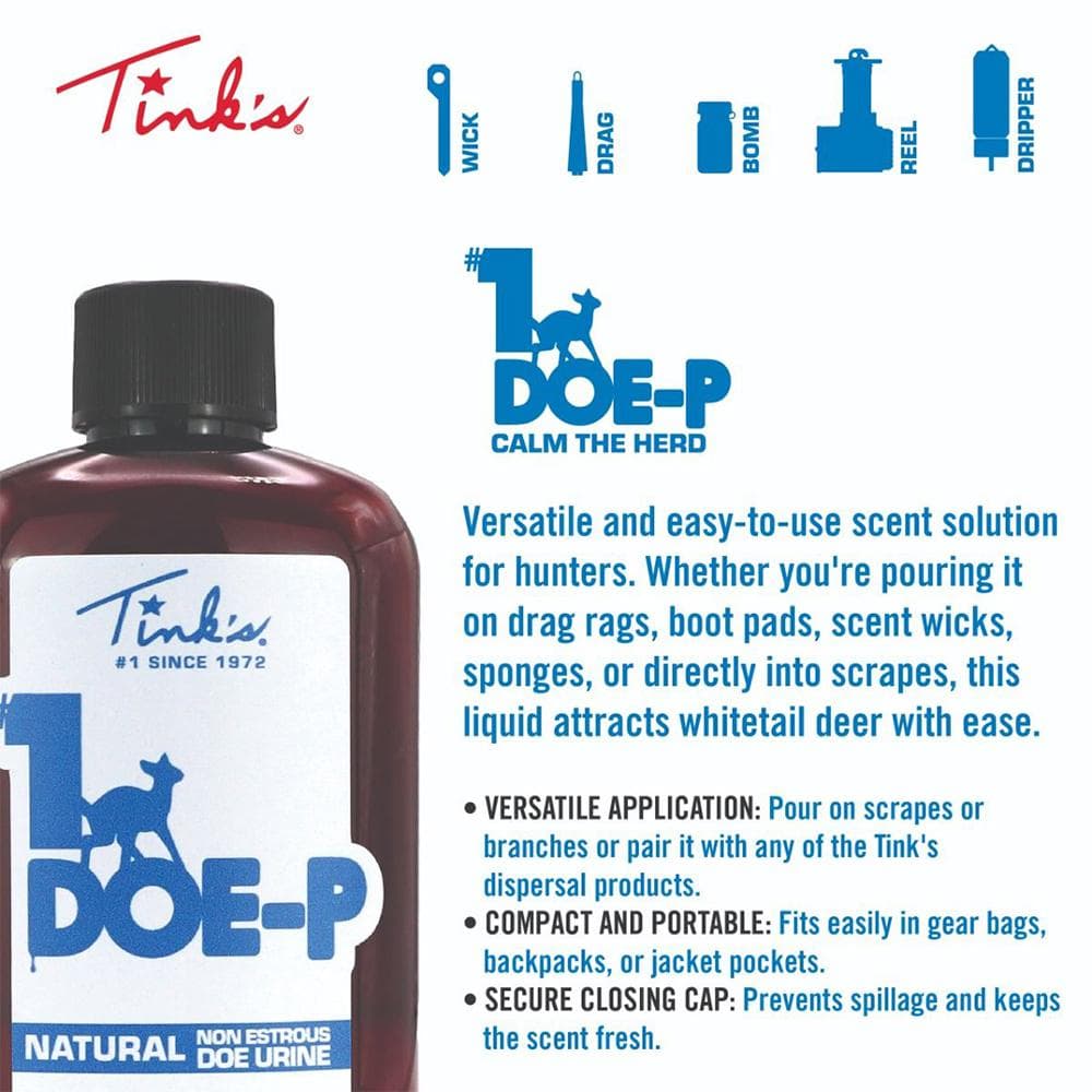 Tinks Doe-P Calming Liquid 1 oz Bottle & Mini Bomb