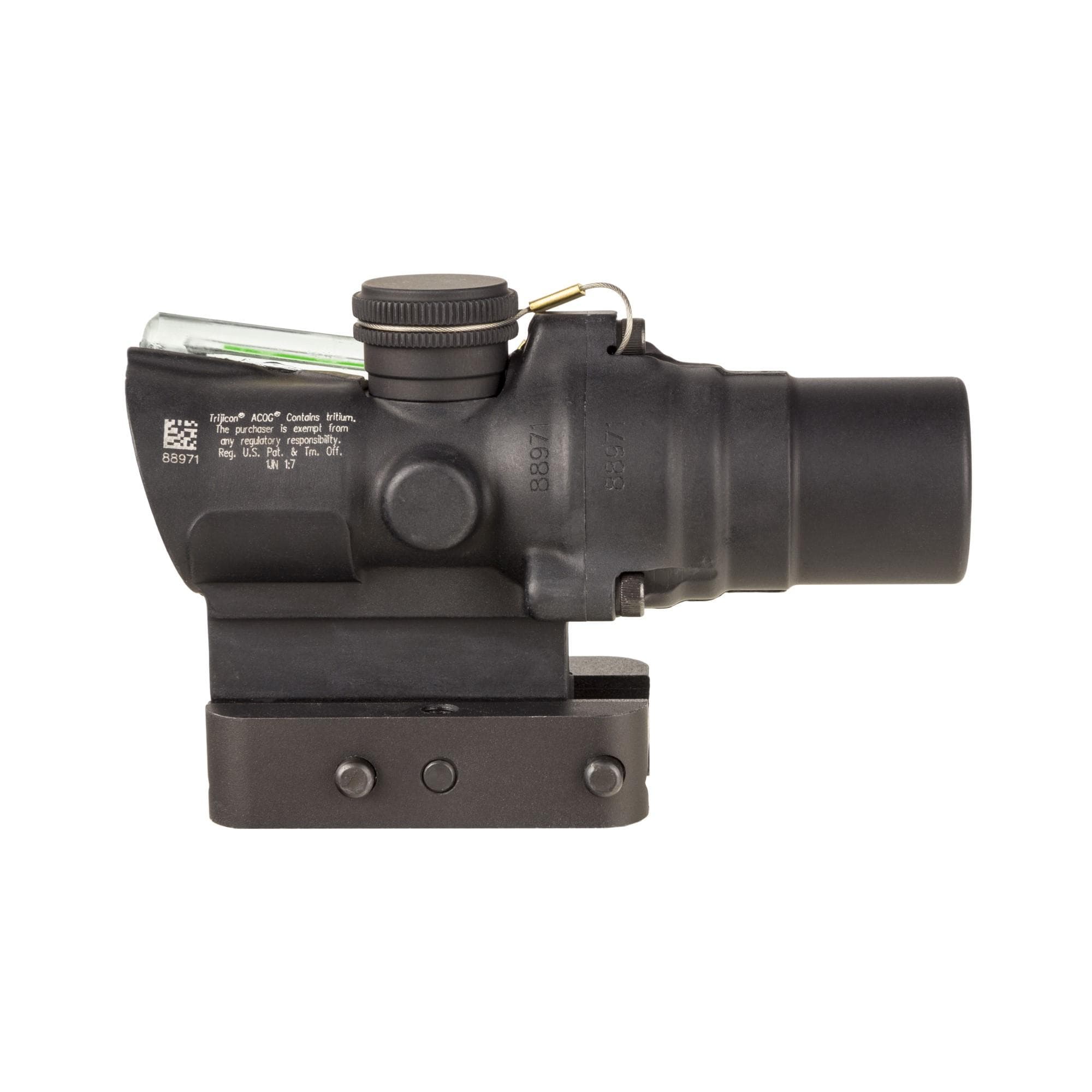 Trijicon 1.5x16S Compact ACOG Rifle Scope Green Ring & 2 MOA CDR Illuminated Black with Mount