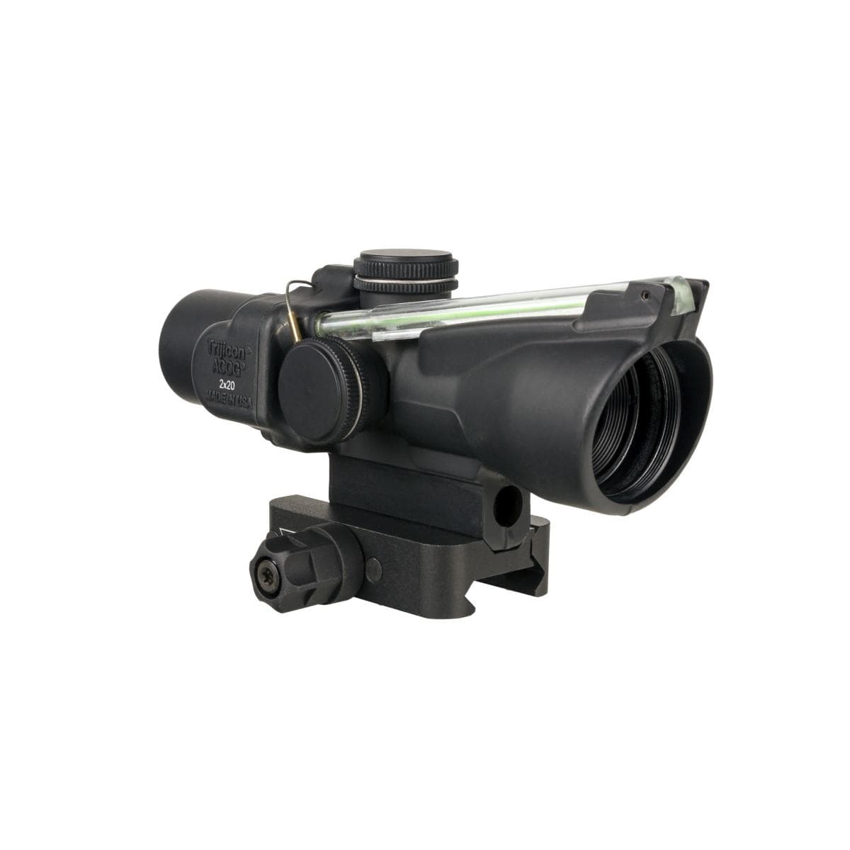 Trijicon Compact ACOG 2x20 Rifle Scope Green Crosshair Reticle Illuminated Black w/ Mount