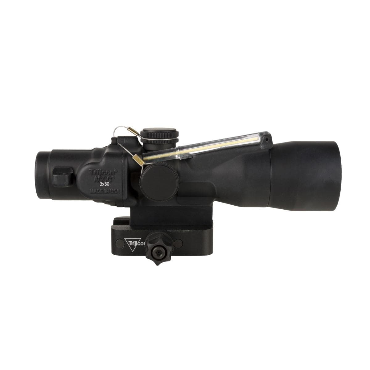 Trijicon Compact ACOG 3x30 Rifle Scope Amber Chevron 7.62x51mm/175gr. Illuminated Black w/ Mount