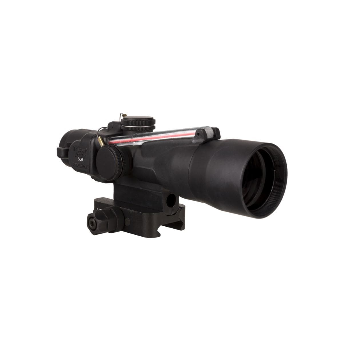 Trijicon Compact ACOG 3x30 Rifle Scope Red Crosshair .308/168gr. Winchester Illuminated Black