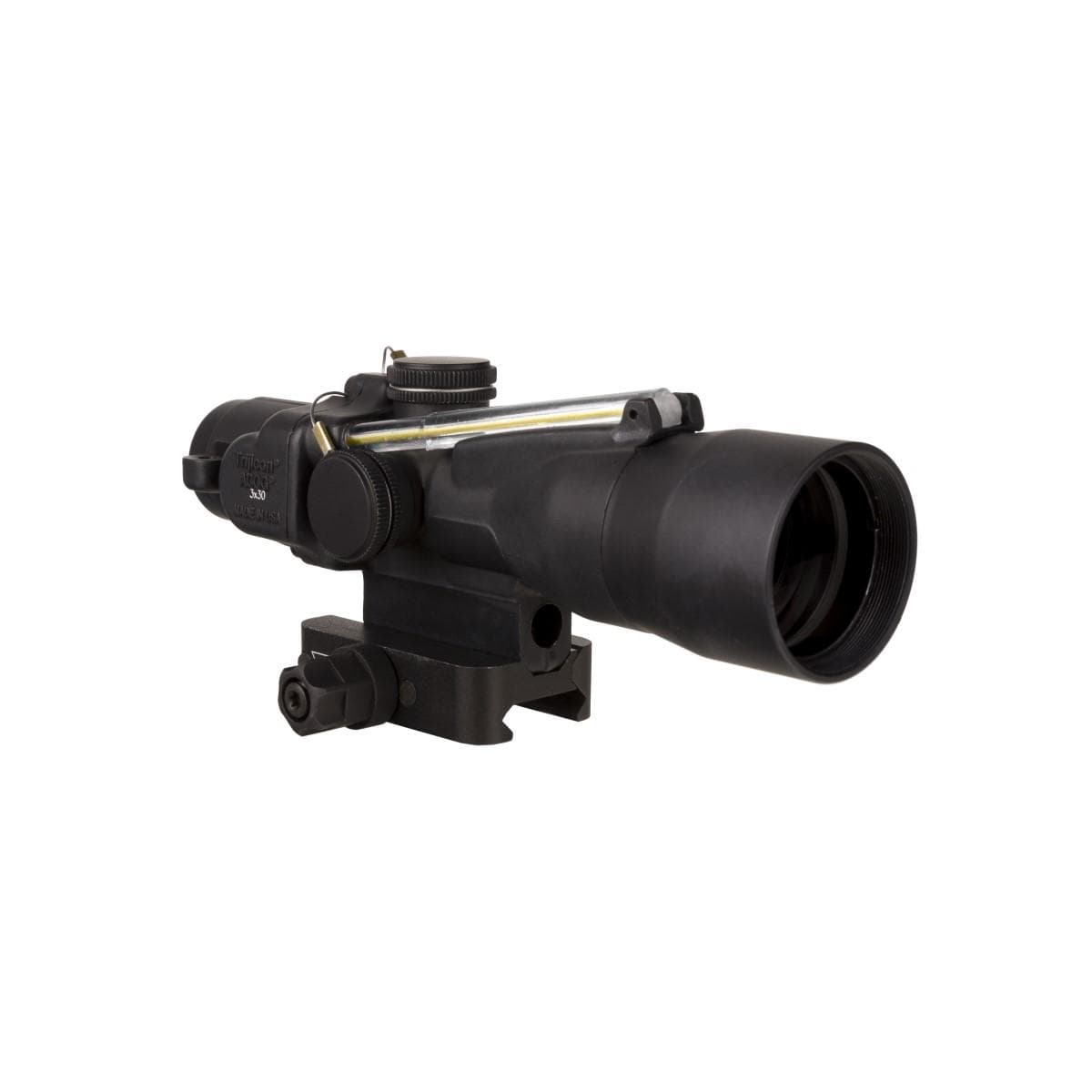 Trijicon Compact ACOG 3x30 Rifle Scope Amber Crosshair 300BLK 115/220gr. Illuminated Black