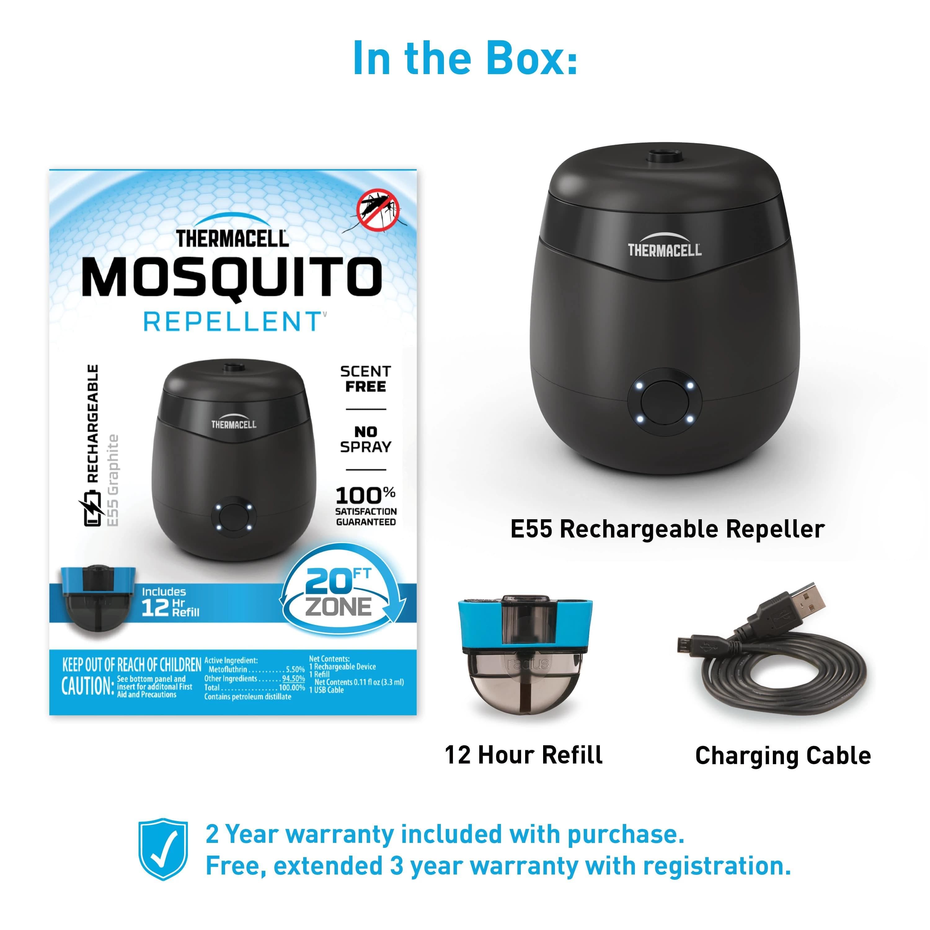 Thermacell Rechargeable Mosquito Repeller Charcoal