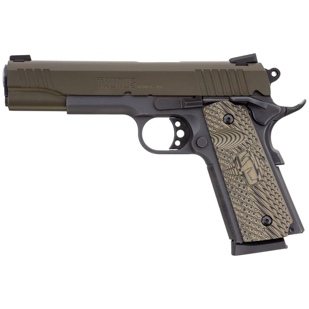 Taurus Mil Spec 1911 Handgun .45 ACP 8rd Magazine 5" Barrel Cerakote Green