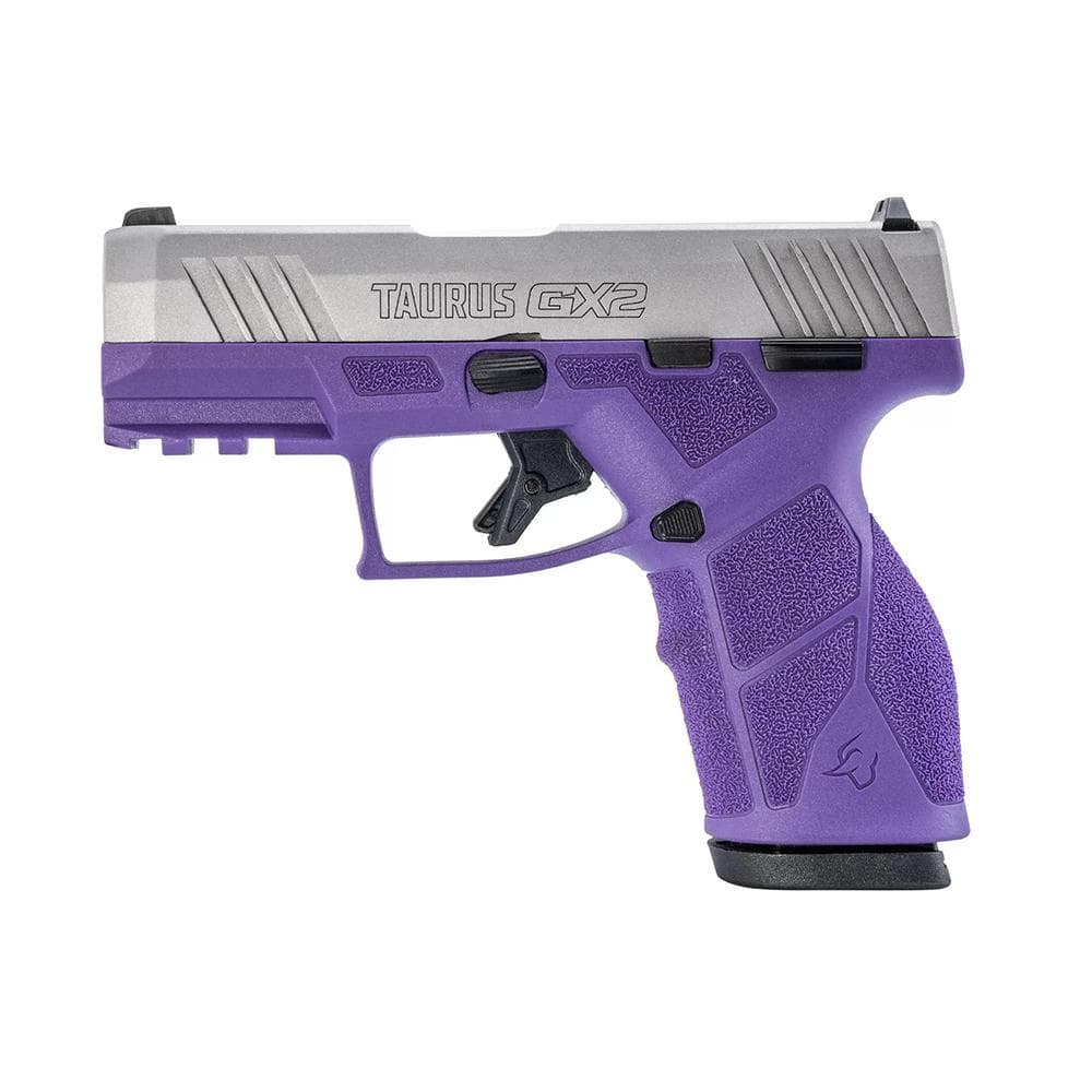 Taurus GX2 Handgun 9mm Luger 13rd Magazines (2) 3.38" Barrel Dark Purple Frame/Stainless Slide