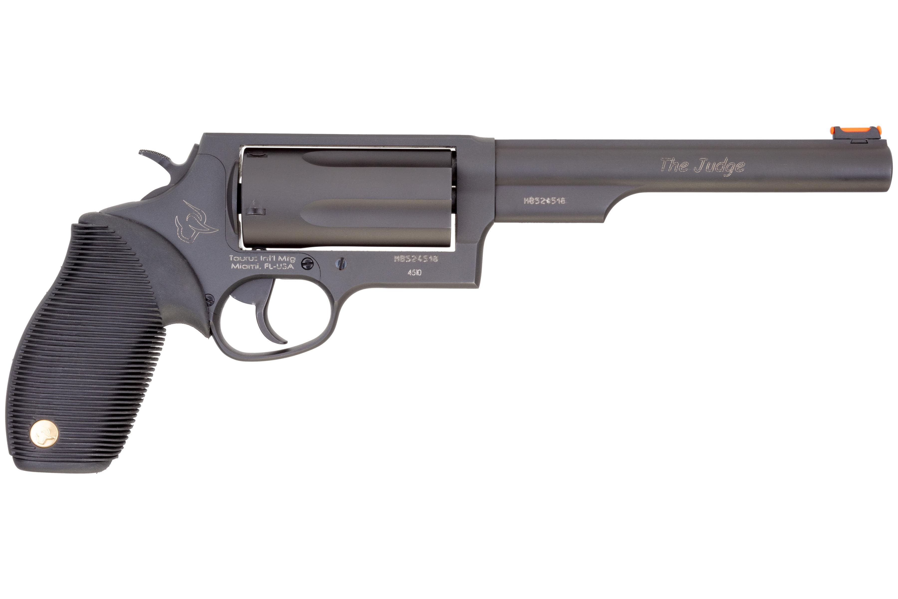 Taurus Judge Magnum Handgun .45 Colt/.410ga 3" Chamber 6.5" Barrel Matte Black Engraved Frame