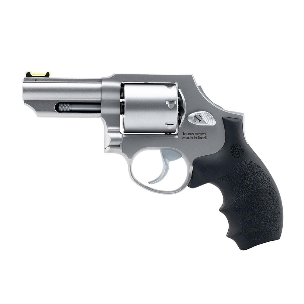 Taurus 66 Combat Handgun .357 Mag 7rd Capacity 3" Stainless Barrel Matte Frame w/Hogue Grip Front Fiber Optic Sight