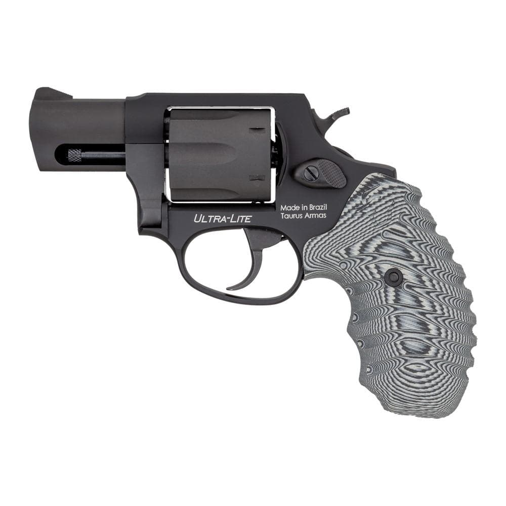 Taurus 856 Ultra Lite Handgun .38 Spl(+P) 6rd Capacity 2" Barrel Black Frame VZ Gray Cyclone Grip