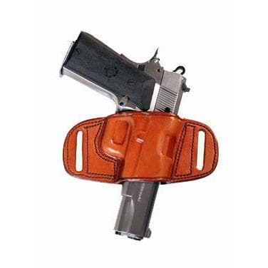 Tagua Gunleather Quick Draw Belt Holster for Colt Gov't 1911 5"/Commander 1911 4"/Officers 1911 3.5"/Most 1911 w/o rail Brown Right Hand