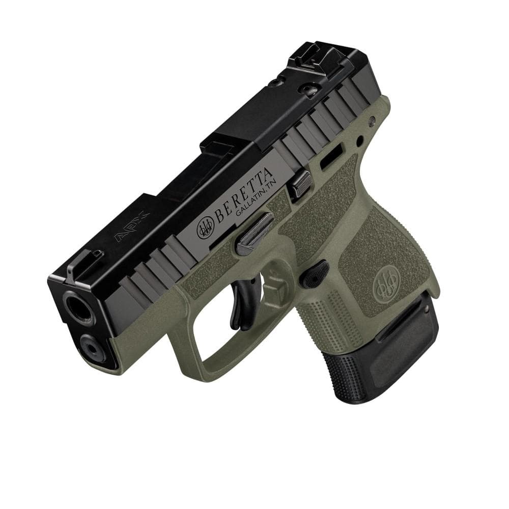 Beretta APX A1 Carry Handgun 9mm Luger 8rd Magazine 3" Barrel OD Green with Black Slide