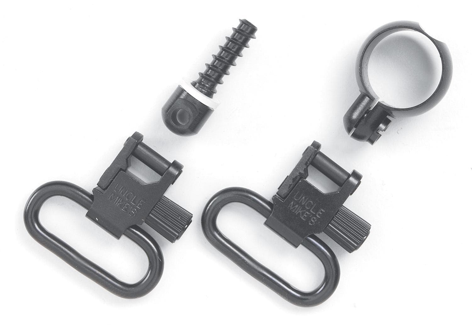Uncle Mike's Quick Detach Sling Swivel Set Full Band Lever Action Rifles .645-.660 Winchester/Marlin Swivel Steel Black