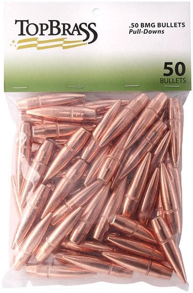 Top Brass Pull-Down Bullets .50 BMG 647gr FMJ 50/ct