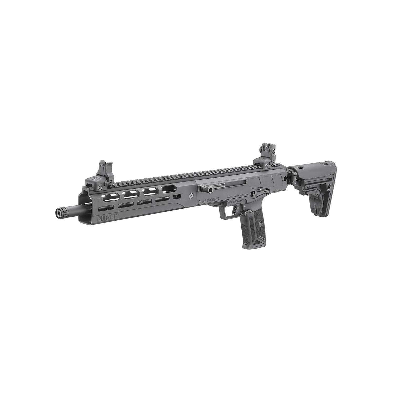 Ruger LC Carbine Autoloading Rifle 5.7x28mm 20rd Magazine 16.25" Barrel Black Folding Stock