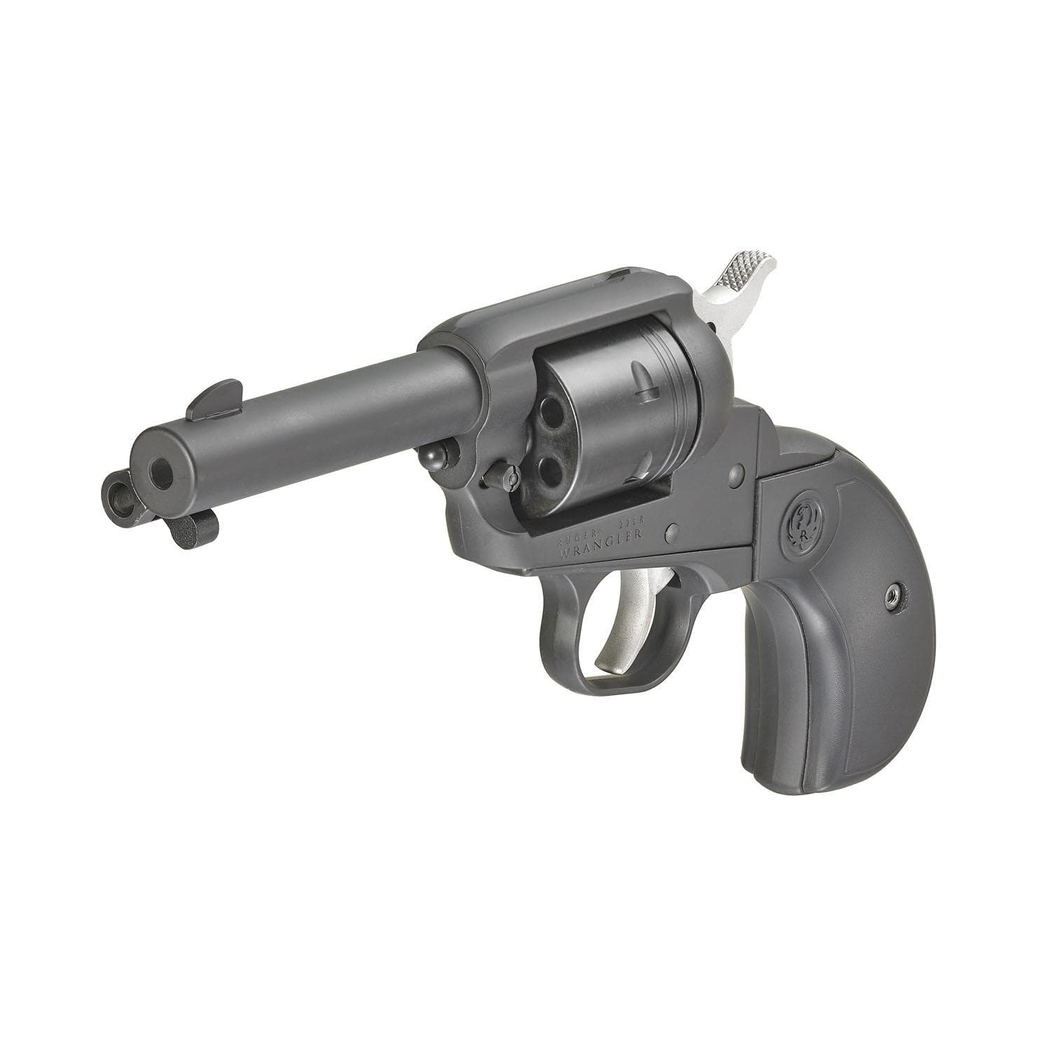 Ruger Wrangler Birdshead Handgun .22LR 6rd Capacity 3.75" Barrel Aluminum Alloy Frame Black Cerakote Finish