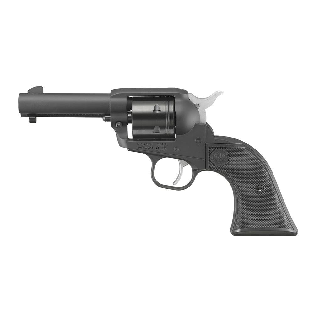 Ruger Wrangler Revolver .22 LR 6rd Capacity 3.75" Barrel Black Cerakote Aluminum Alloy