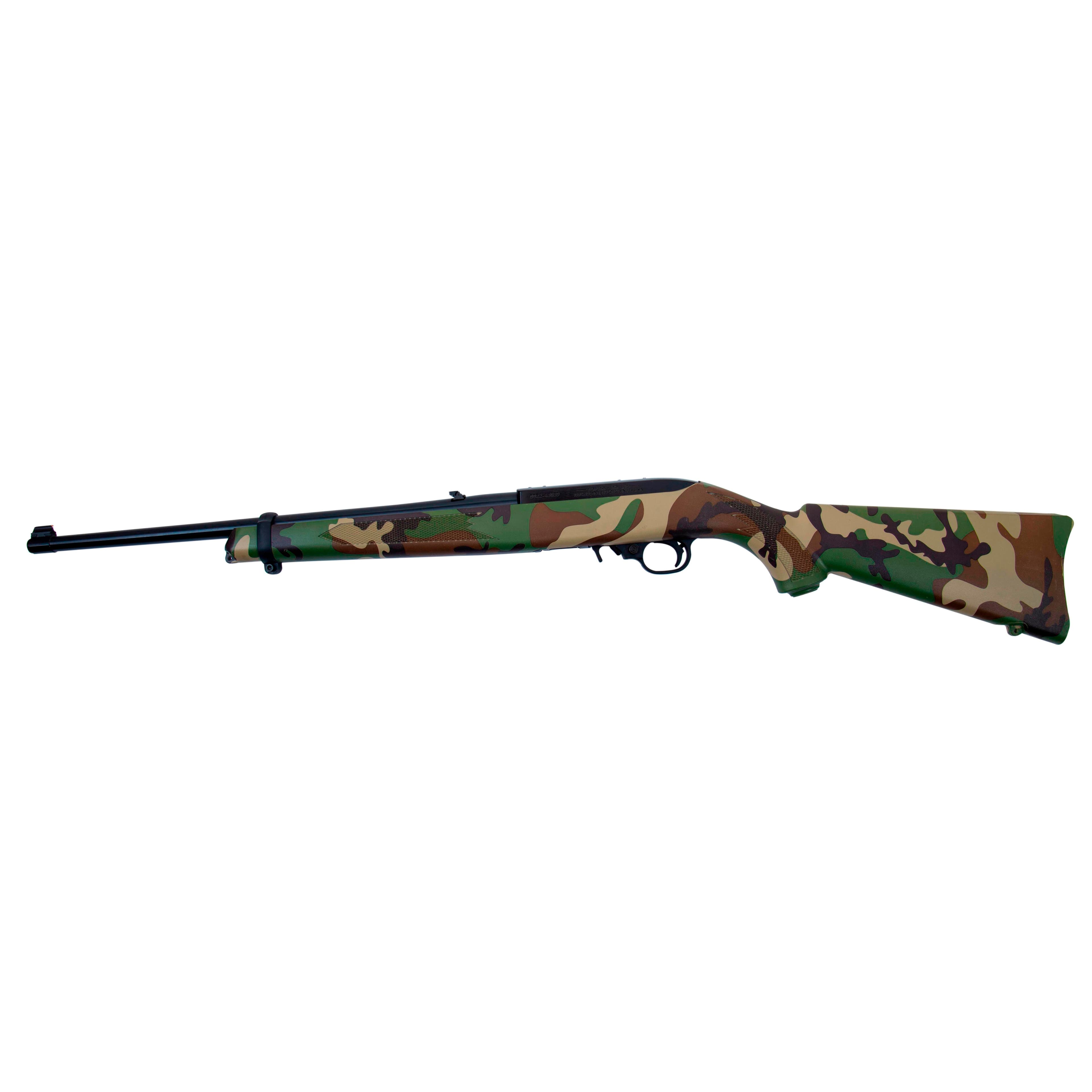 Ruger 10/22 "Woodsman" Rifle .22LR 10rd Magazine 18.5" Barrel Woodland Camo Stock