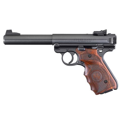 Ruger MK IV Target Handgun .22 LR 10rd Magazines(2) 5.5" Barrel Wood Grips