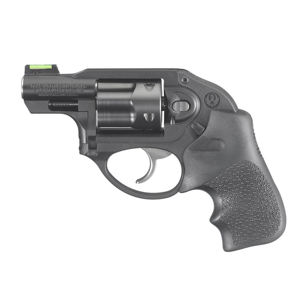 Ruger LCR Revolver 38 Spl(+P) 5rd Capacity 1.87" Matte Black Frame Hogue Grip Front Optic CA Compliant