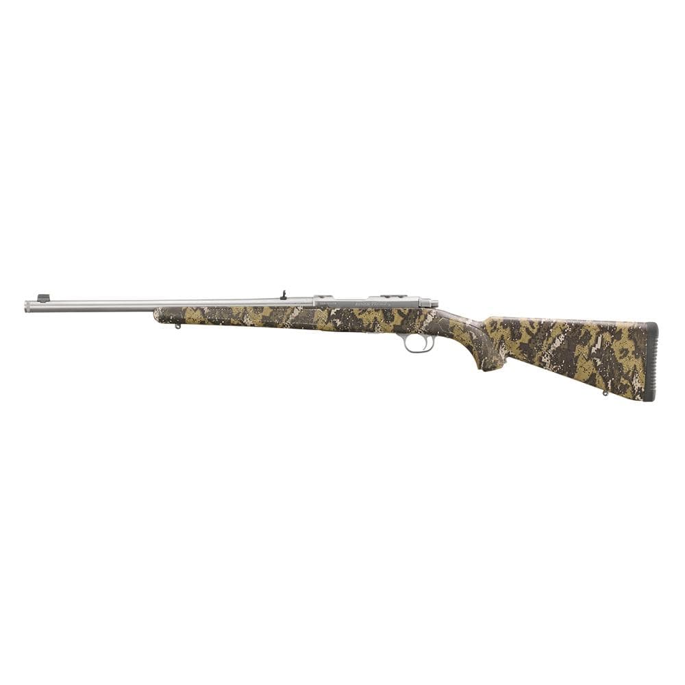 Ruger 77/357 Rifle .357 Mag 5rd Capacity 18.50" Stainless Steel Barrel Desolve Bare Reduced Camo Synthetic Stock