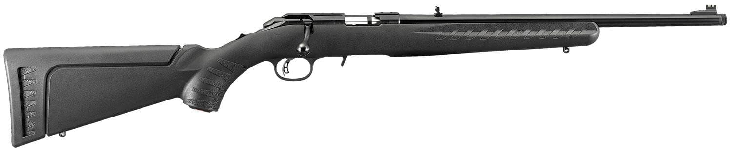 RUGER AMERICAN 22WMR RIMFIRE 18" BRL Satin BLUE THREADED