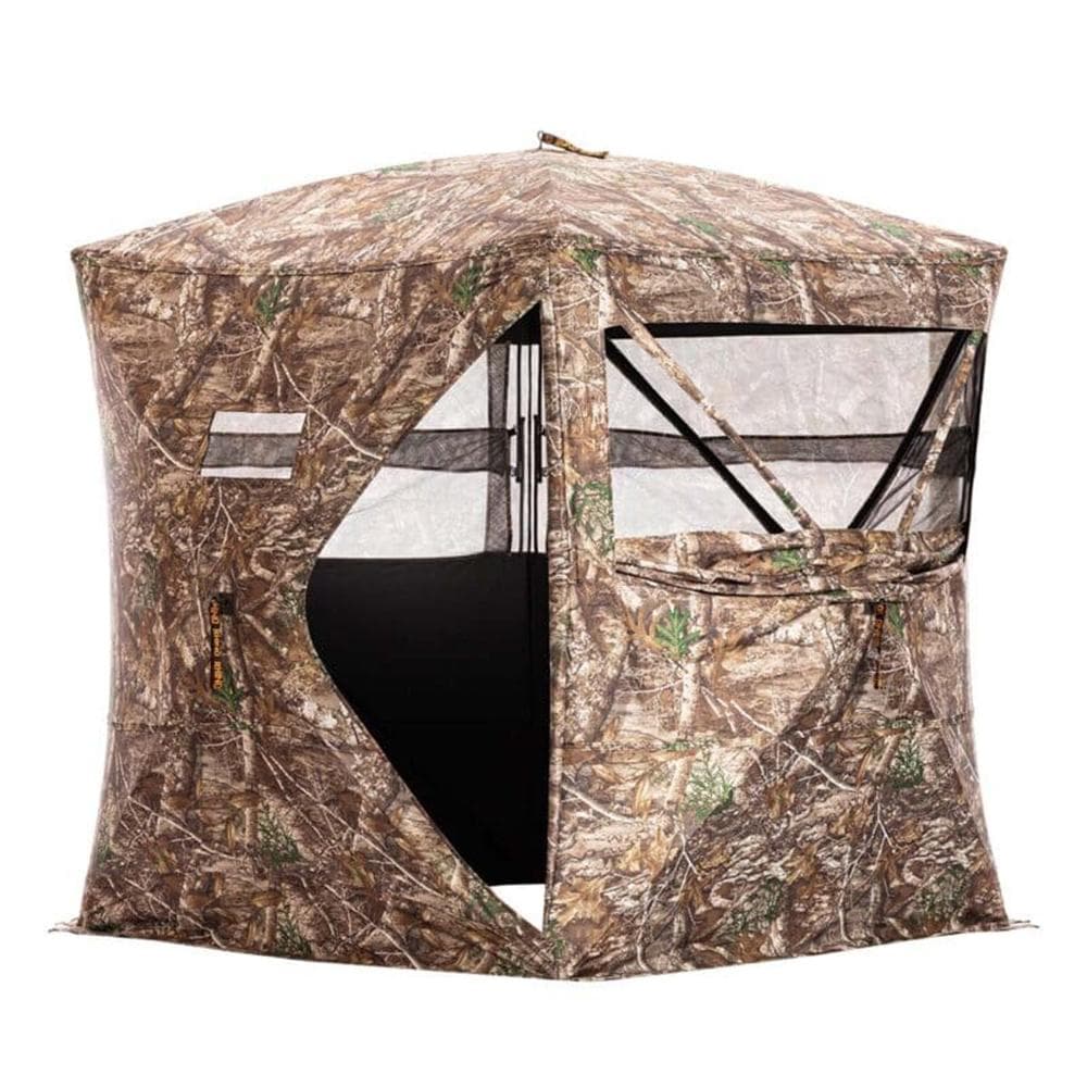 Rhino Blind RB24 Pro Ground Blind 5 Hub Realtree Edge Camo