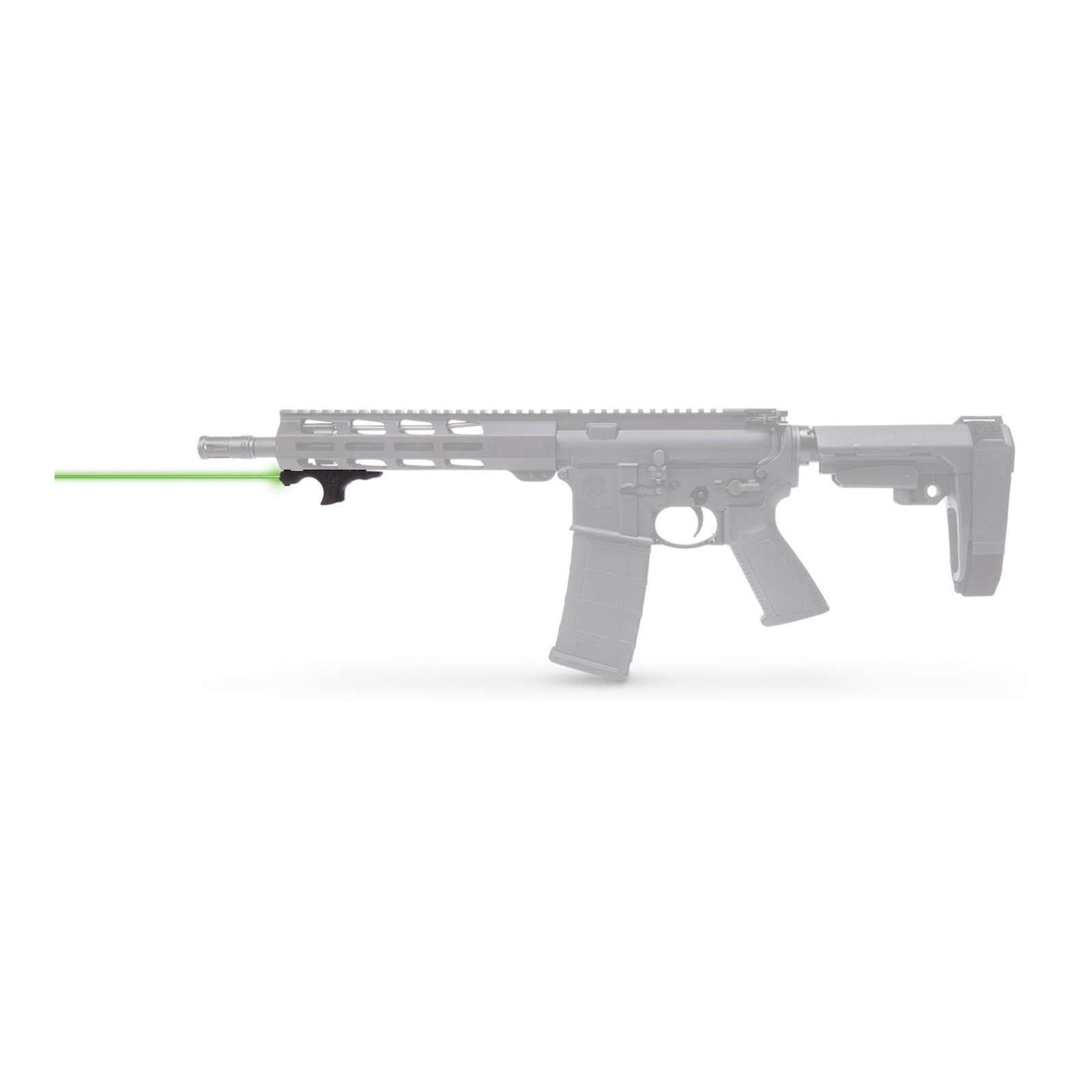 Viridian HS1 Hand Stop with Green Laser Black with Picatinny Adapter