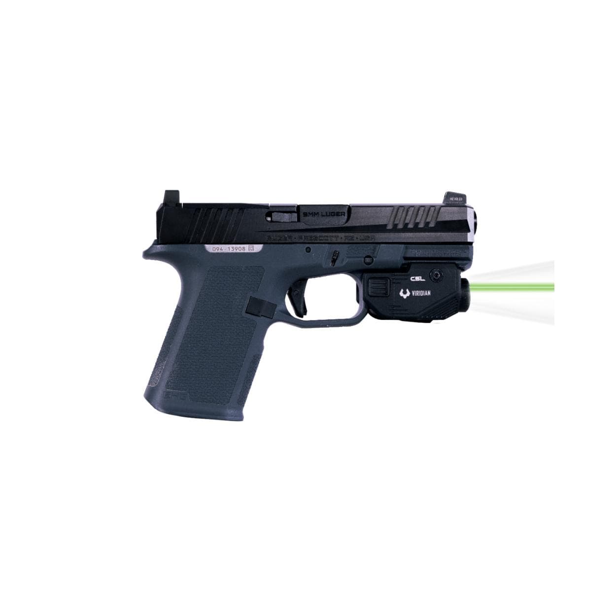 Viridian C5L Custom Ruger RXM Green Laser 580 Lumen Light - Rechargeable Black