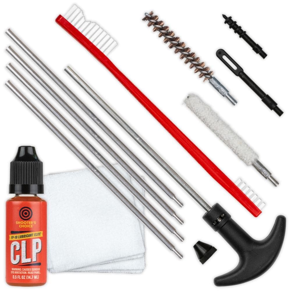 Shooters Choice .30 Cal Rifle Cleaning Kit with Aluminum Rod